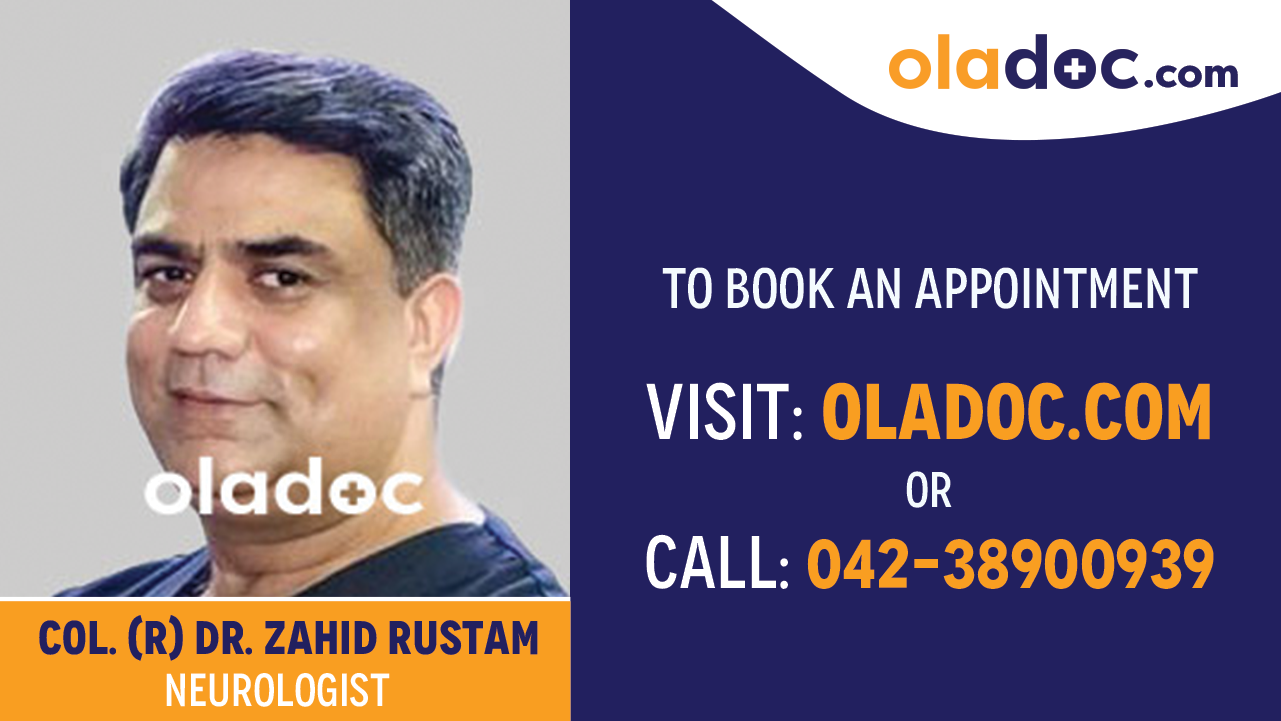 Book appointment with Dr. Zahid Rustam-best  Neurologist Islamabad